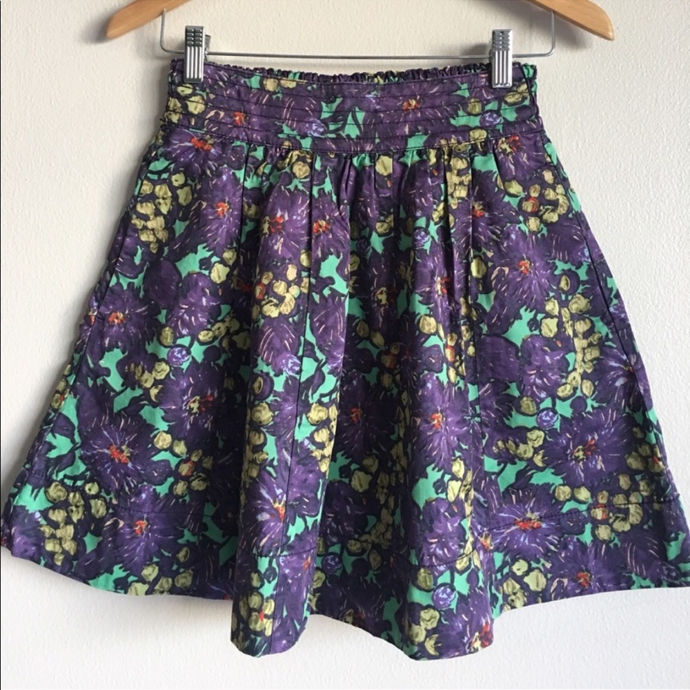 J. Crew floral skirt